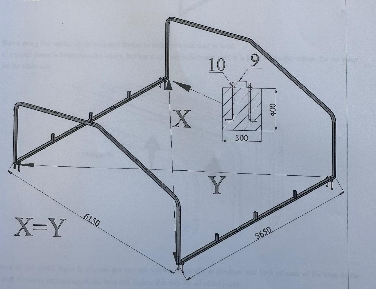 Portal frame assembly instruction