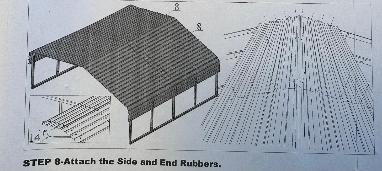 Finish edges and seals instruction